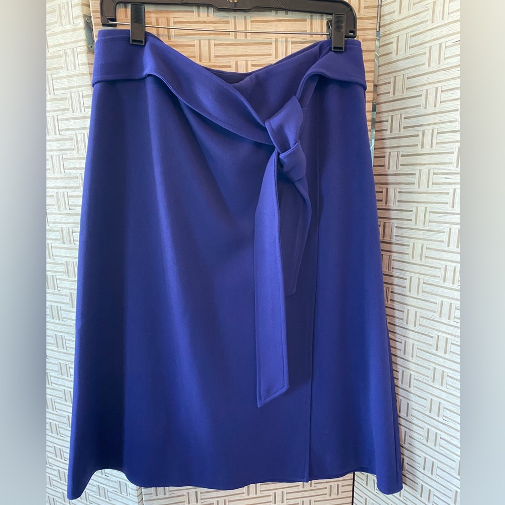 Ann Taylor Deep Purple A-Line Skirt